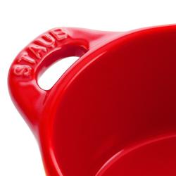 STAUB| Ceramic Mini Cocotte, Round – Cherry Red - Ø 100 mm - Oven & Dishwasher Safe
