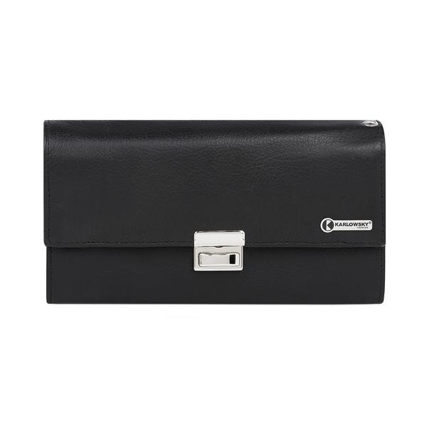 KARLOWSKY | Portefeuille pour serveur / Porte-monnaie - 18,2 x 12 cm - Noir
