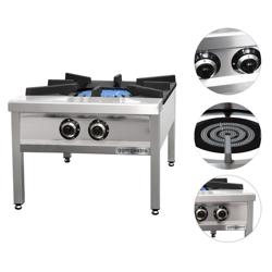 Grande marmite et réchaud de sol - 27 kW - 2 brûleurs
