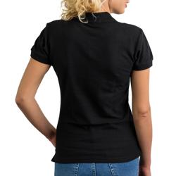 (5 pcs) Women’s Cotton Polo Shirt - Black - Size: L