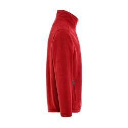 KARLOWSKY | Men's Work Fleece Jacket – Red - 3XL - Recycled Polyester - 60°C Washable