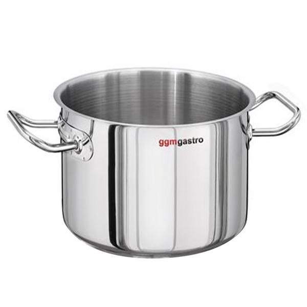 Oală - GGM Gastro | Fleischtöpfe - oțel inoxidabil 18/10 - 11 litri - Ø 280 mm - înălțime: 170 mm
