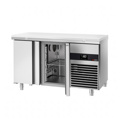 Vrieswerkbank PREMIUM - 1400x700mm - met 2 deuren - incl. snijplank wit
