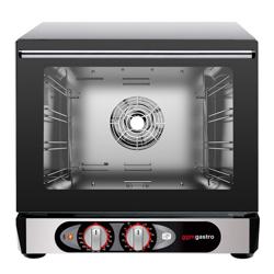 Elétrico Forno convector compacto Analógico - 1 câmaras de cozedura - 4x 450x340mm - Aço inoxidável - com humidificação