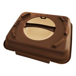 (20 stuks) Menuboxen - 600 ml - ongedeeld - Donkerbruin/Bruin