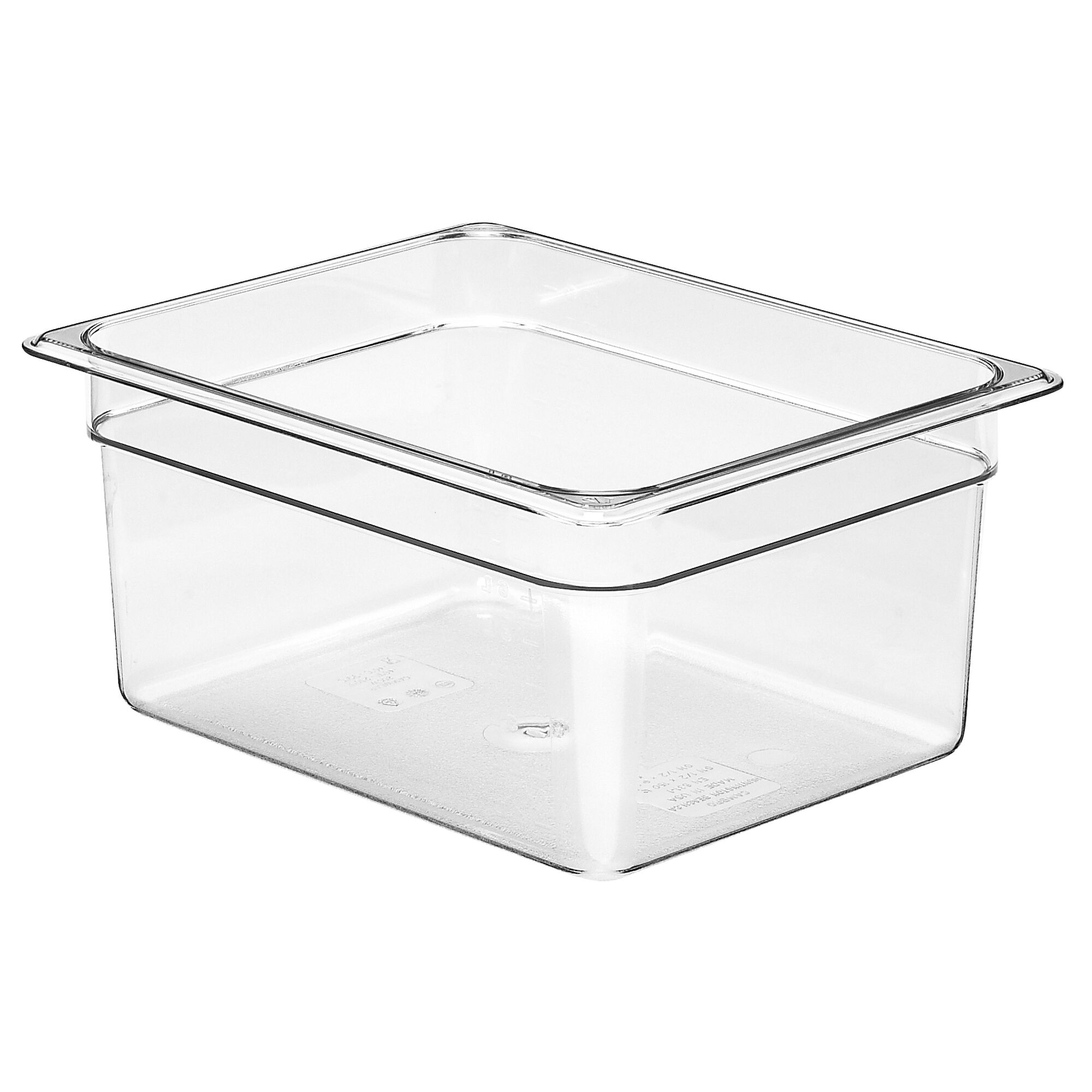(6 pièces) CAMBRO | Camview® - Bac GN 1/2 en copolymère - Transparent - Hauteur : 150 mm - Sans BPA