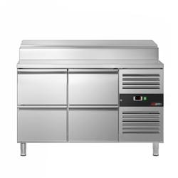 Přípravný chladicí stůl PREMIUM - 1360x700 mm - 4 zásuvky - pro 7× GN 1/3 nádoby