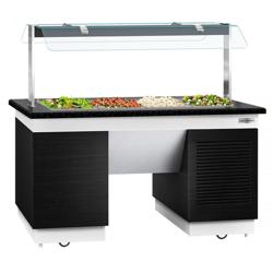 Buffet DUBLIN - Tina de refrigeración - isla bufé - 1,6 x 0,8 m - 4x GN 1/1