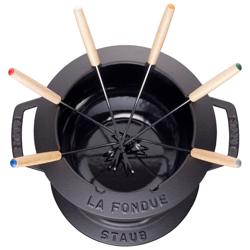 STAUB | SPECIALITIES - Set per fonduta - Ø 180 mm - Ghisa - Nero