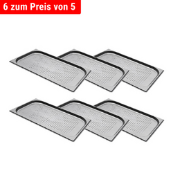 Conteneur GN en acier inoxydable 1/1 - perforé - Hauteur : 20 mm        