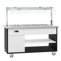Buffetwagen warm DANZIG - 1600mm - voor 4x GN 1/1