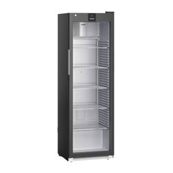 LIEBHERR | Koelkast PERFORMANCE - 400 liter - Kunststof interieur - 1 glazen deur - Zwart