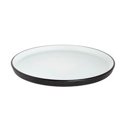 (6 stuks) COSMIC - Bord - plat - porselein - Ø250mm - zwart