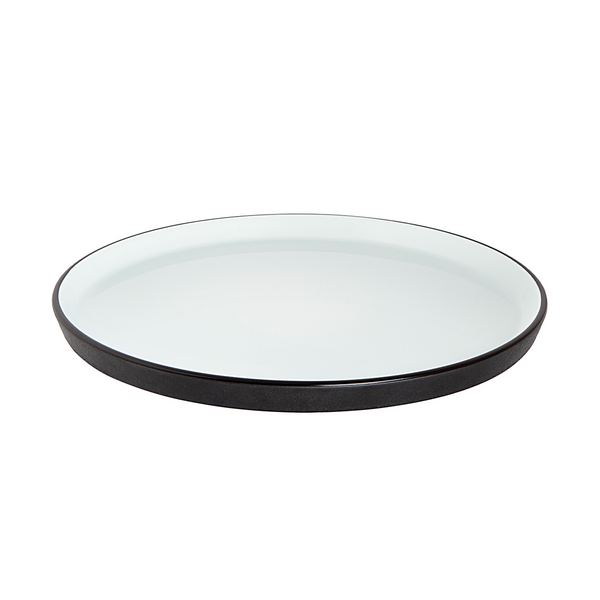 (6 Stück) COSMIC -  Teller - flach - Ø 250mm - Weiß / Schwarz