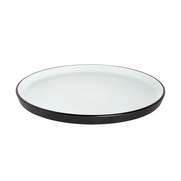 (6 unid) COSMIC - Prato Raso - Porcelana - Ø250mm - Preto