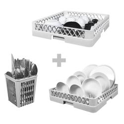 Máquina de lavar louça 3,9 kW - Sem bomba de descarga , com bomba de detergente e fornecimento de agente de brilho (Parede dupla) - com descalcificante