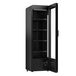 Drankenkoelkast - 670mm - 550L - met 1 glasdeur - zwart