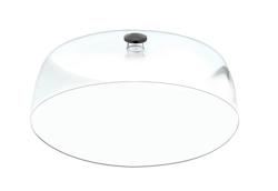 Pokrywa do tacy ekspozycyjnej - do tacy - 129x338mm - Wysokość: 151mm - okrągła - poliwęglan - z ergonomicznym uchwytem