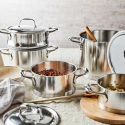 DEMEYERE| Atlantis 7 Stock Pot with Lid – Ø 20 cm - 18/10 Stainless Steel - Induction Ready