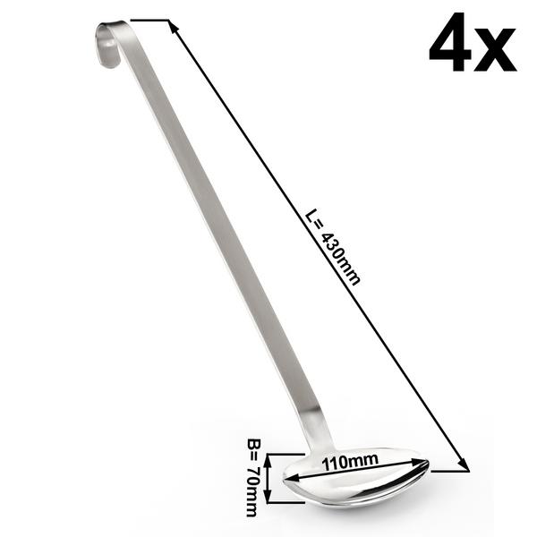 (4 pezzi) Cucchiaio per salsa - Ø 110mm