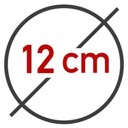 Lis na masové kuličky / hamburgery - plast - velký - Ø 120 mm - červený - 6 otvorů - 175 g