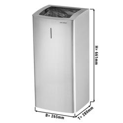 AIR-WOLF | Cestino per rifiuti - 50L - Acciaio inox