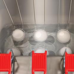 Cesto per uova - 64x50mm, supporto uovo:43mm - acciaio inox, maniglie in plastica - compatibile con EKJ6 & EKJ10