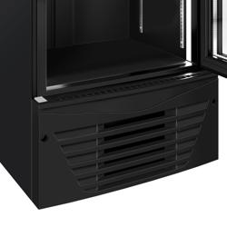 Vitrină frigorifică pentru băuturi - 590 mm - 330 litri - control digital - 1 ușă din sticlă batantă - temperatură +2/+8 °C - negru