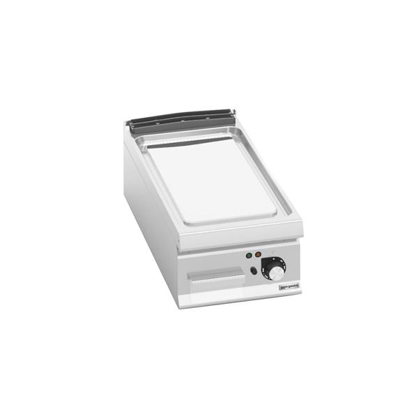 Plancha électrique - plaque acier - 6,60 kW - Lisse - Surface de cuisson : 400x900mm