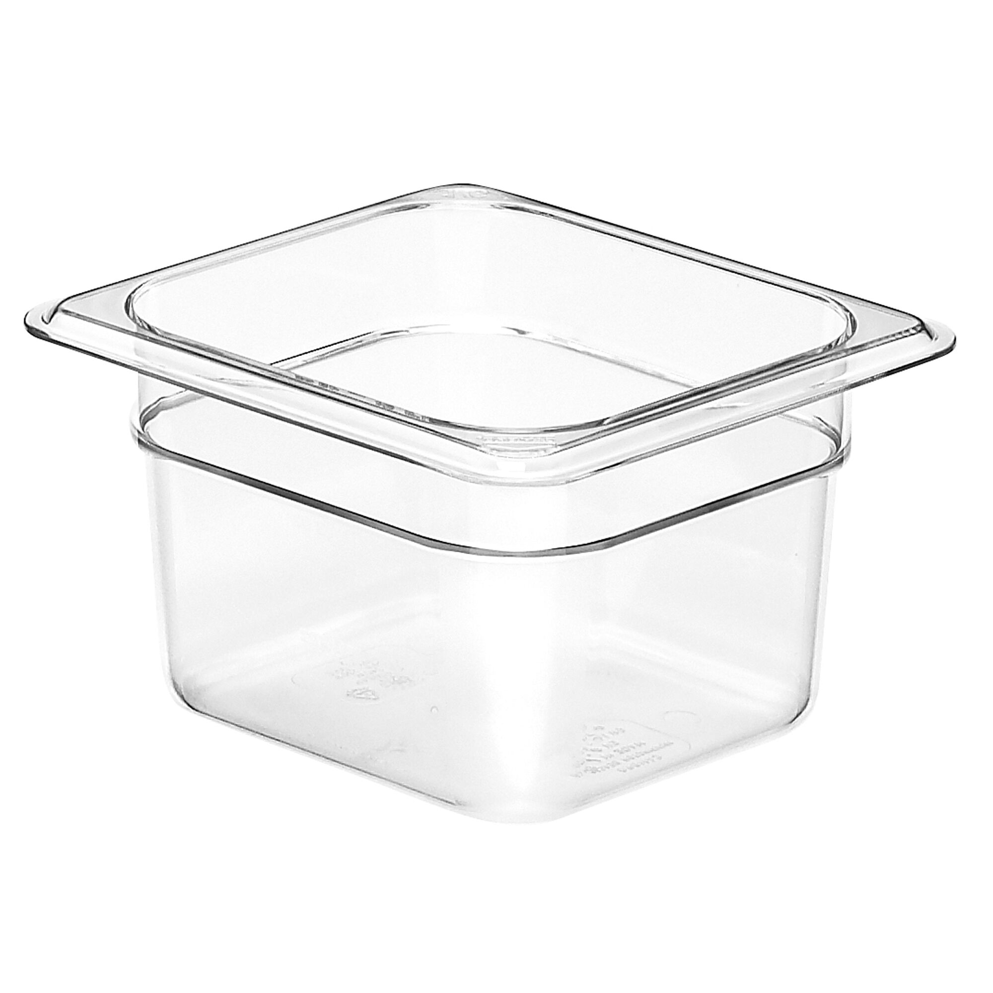 (6 pièces) CAMBRO | Camview® - Bac GN 1/6 en copolymère - Transparent - Hauteur : 100 mm - Sans BPA