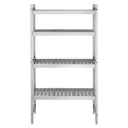 Grundhylla i aluminium (anodiserad) - 946 x 1685 mm