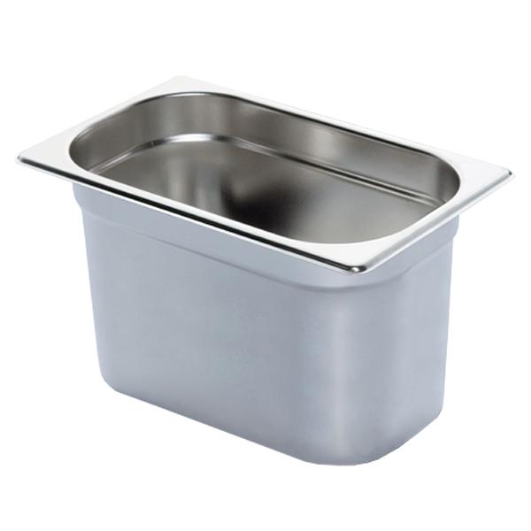 Bac GN 1/4 en inox – Hauteur : 200 mm