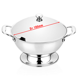 Serveerpan met deksel - Ø 180mm