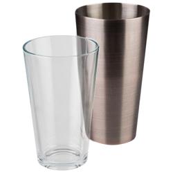 (6 stycken) Boston Shaker - 2-delat set - rostfritt stål - 0,7 liter