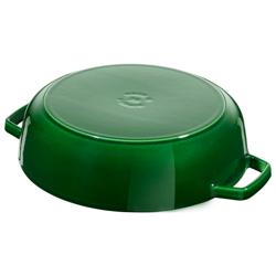 STAUB | BRAISERS - Sauteerpan met Chistera Drop Structure - 240mm - Gietijzer - Basilicumgroen