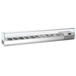 Opzetkoelvitrine PREMIUM PLUS - 2300x413mm - 10x GN 1/3