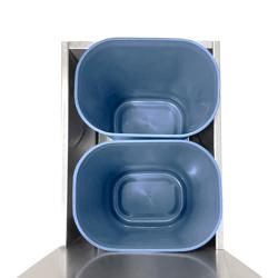 (2 pezzi) Contenitore di plastica per Contenitore per rifiuti MEK - 10L