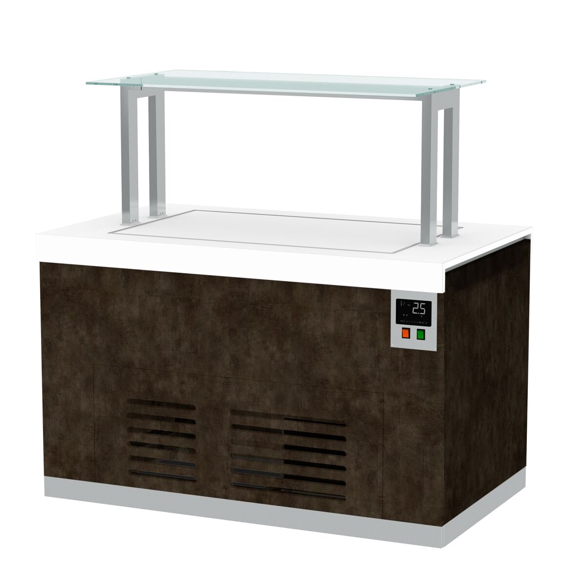 Comptoir Buffet Réfrigéré PRAG - 1700 mm - avec Plaque Réfrigérée