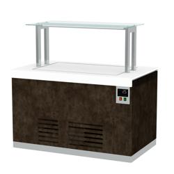 Banco buffet professionale refrigerato PRAGA - 1700mm - con piano refrigerato - su ruote - Self Service