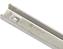 Roestvrijstalen rails - 550mm - met geplastificeerd draagrooster - 320x555mm - geschikt voor SAS & POS7