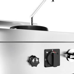 Fornello Wok a gas - 15 kW - 1 piano cottura - incl. 1 Mini colonna d'acqua