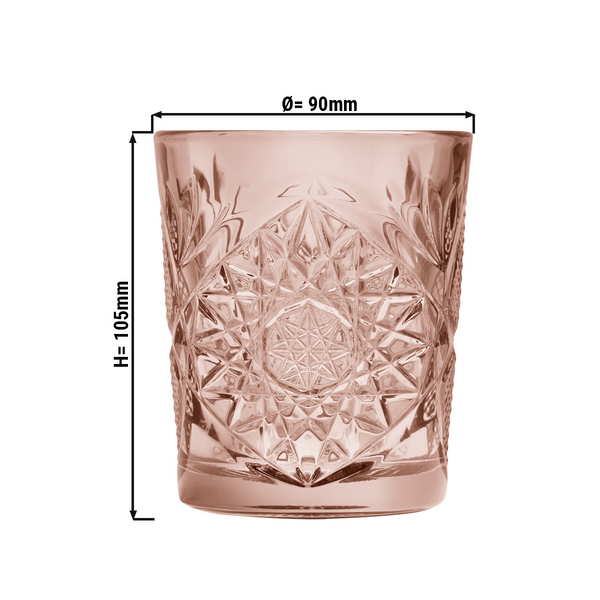 (12 stuks) Universeel drinkglas - HOBSTAR - 350 ml - Roze