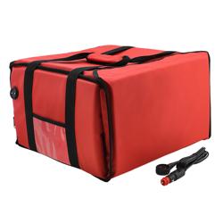 WarmBag / Pizzabag / Borsa termica per pizza PRO - Borsa per consegne riscaldata - per 4 Scatole per pizza - 35x35cm - Rosso