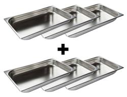 RVS GN bak 1/1 - diepte: 20 mm	 	 