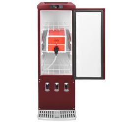 GASTRO-COOL | Réfrigérateur distributeur - 110 litres - 1 porte - Rouge Vin