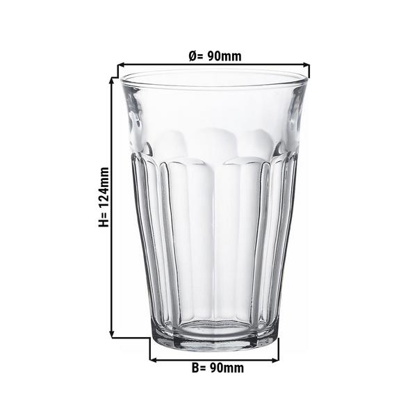 (6 pezzi) Bicchiere da long drink Duralex - PICARDIE - 360 ml - trasparente