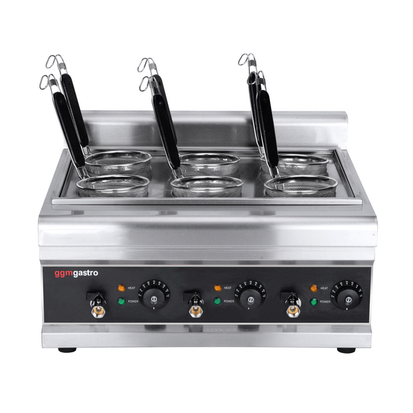 Hervidor de pasta con 6 escurrideros