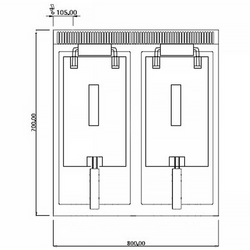 Friteuza electrica - 10 + 10 litri (18kW)