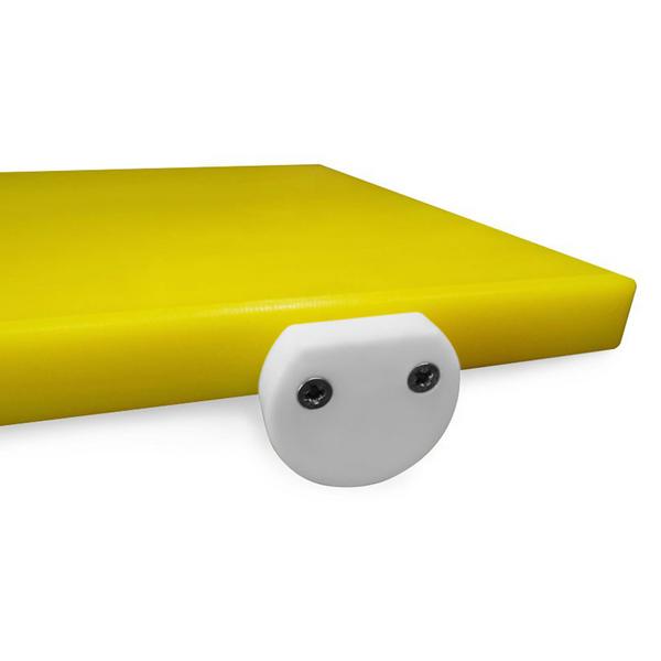 (2 pz) Fermi antiscivolo per tagliere - 40x10x35mm - Bianco - viti incluse