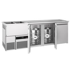 Direct Draw Beer Dispenser / Kegerator PREMIUM - 2500x700mm - Triple Doors